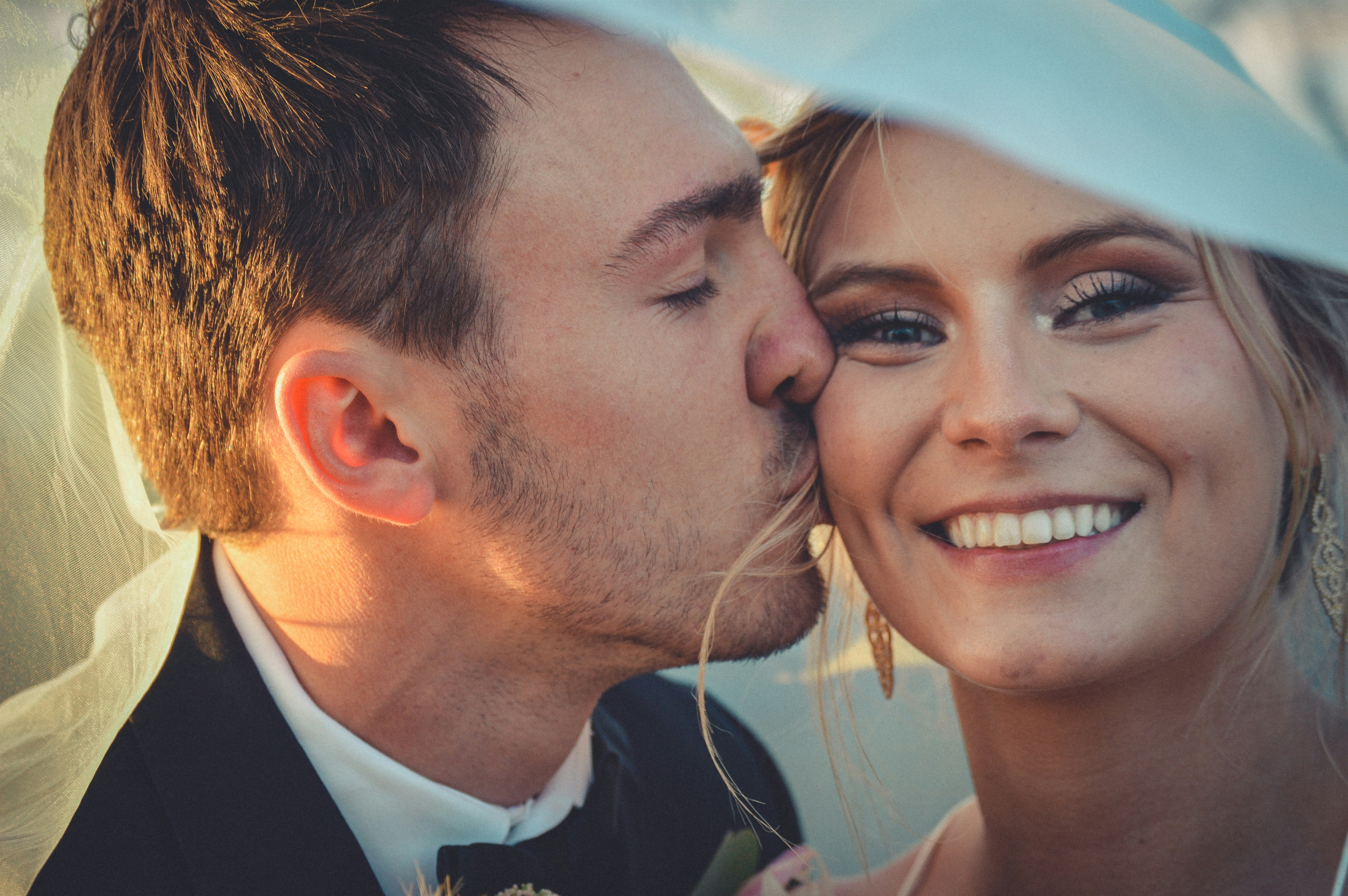 Intimate ceremony moment