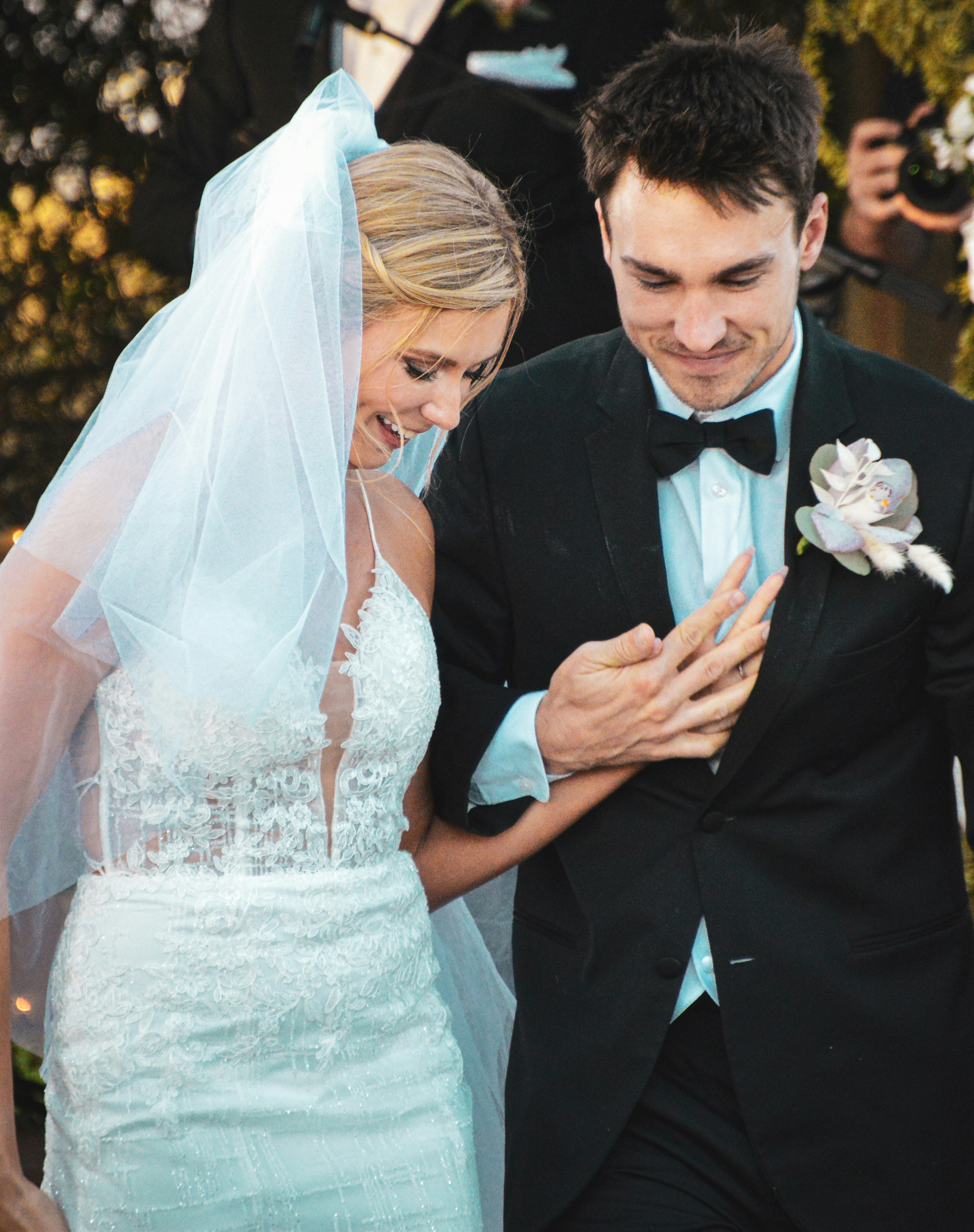 Emotional ceremony moment