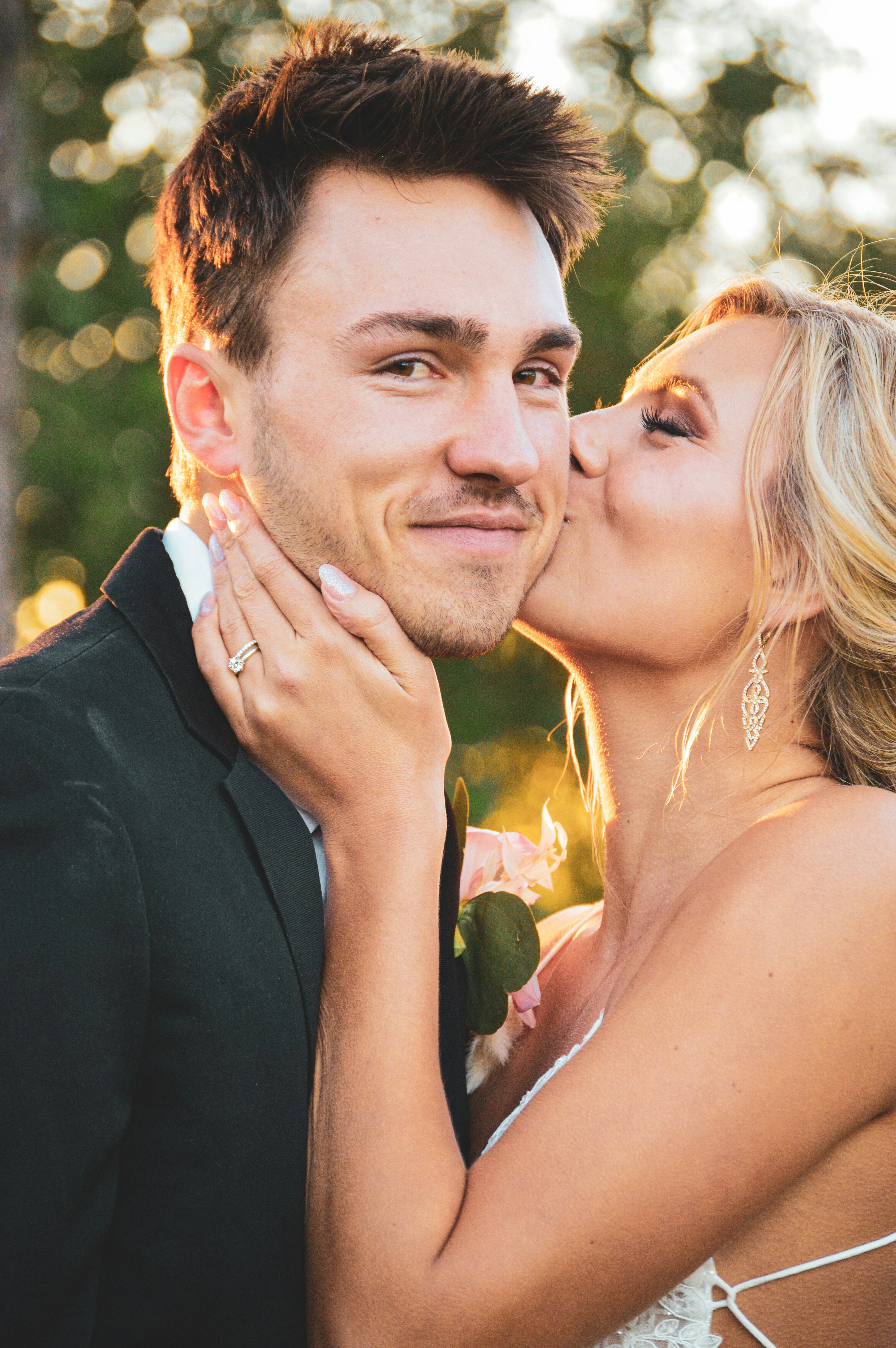 Sunset couple portrait